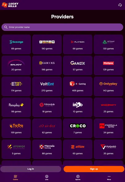 Software Developers at the Casino LuckyHills