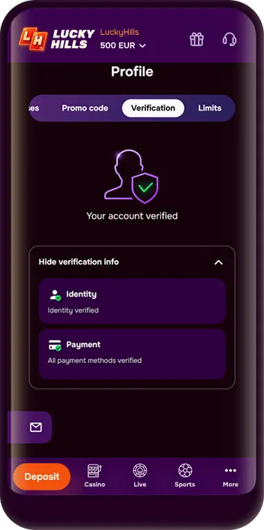 Your account verified